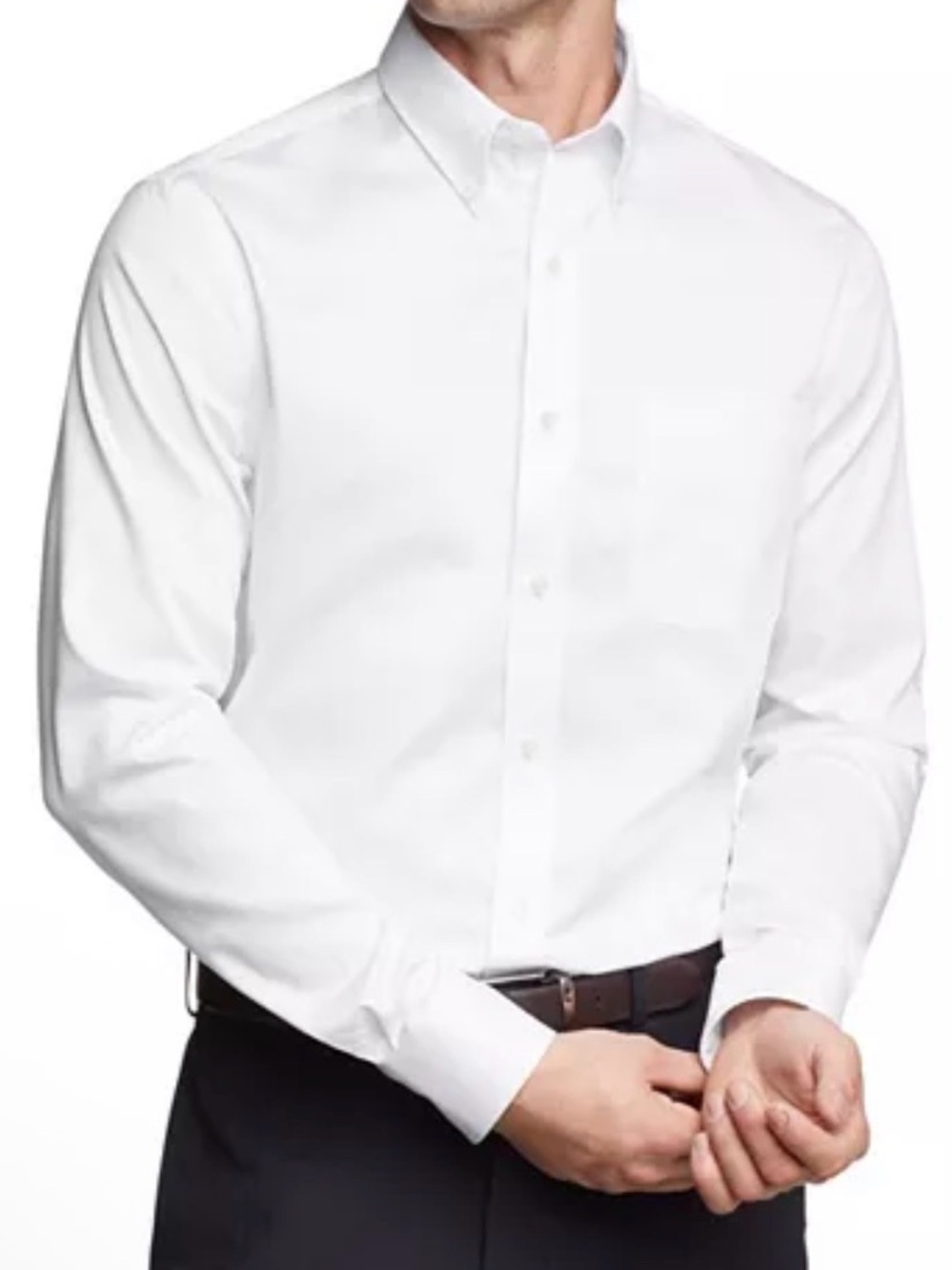 Men's Tommy Hilfiger White Button-Down Dress Shirt